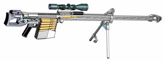 Снайперская винтовка калибра 12,7 мм
